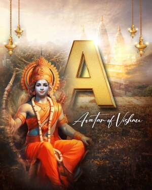Lord Rama - Avatar Of Vishnu Poster For Pinterest