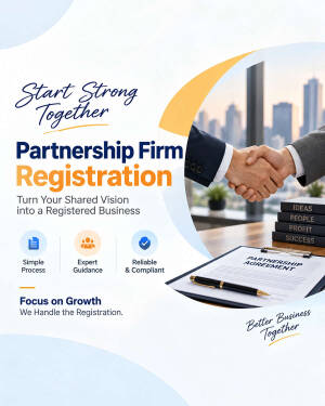 Professional business partnership agreement and firm registration services