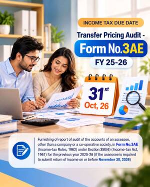 Professional tax consultants reviewing documents for Form 3AE Transfer Pricing Audit FY 25-26