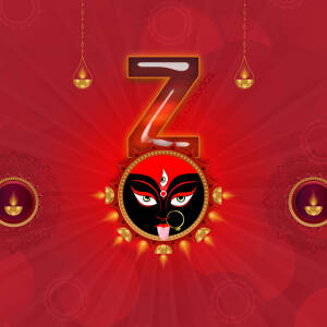 Navratri festival image with Goddess Durga and the number 7