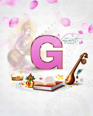 Gajanan Panchami celebration with Lord Ganesha and musical instruments