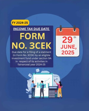 Income Tax Form 3CEK Due Date Reminder
