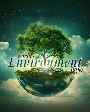 World Environment Day - A Blooming Planet Flyer For Twitter