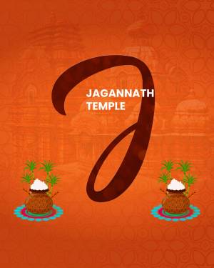 Image depicting the number 9 with 'Jagannath Temple' text and festival decorations.