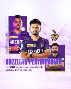 Kolkata Knight Riders players celebrating a victory
