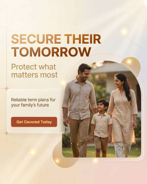 Secure Their Tomorrow: Family Insurance Plan Template For Pinterest