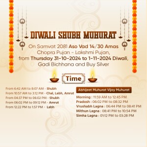 Diwali Shub Muhurat 2081 Template For Facebook