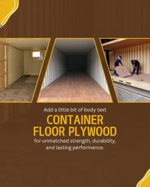 Image of container plywood flooring with workers installing it.