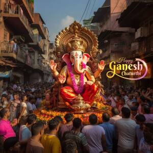 Ganesh Chaturthi Celebration Design For Telegram