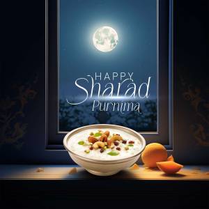 Sharad Purnima celebration with traditional dessert
