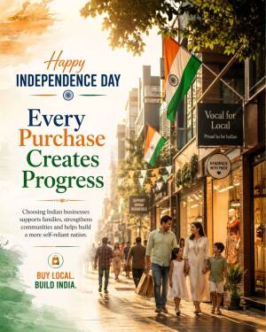 Happy Independence Day Vocal For Local Campaign Story For Twitter