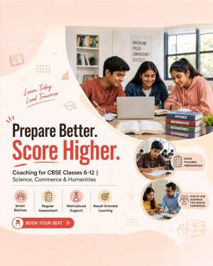 Students studying together for CBSE board exams, representing professional coaching services for classes 6-12.
