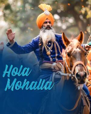 Hola Mohalla Celebration Promotional Banner For WhatsApp