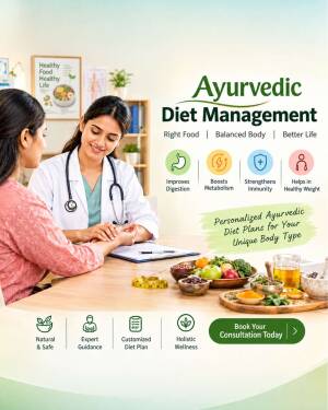 An Ayurvedic practitioner consulting a patient with diet planning and healthy lifestyle tips