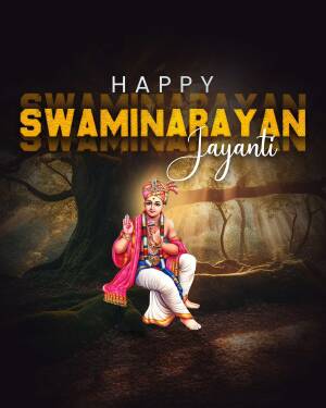 Happy Swaminarayan Jayanti Flyer For Pinterest