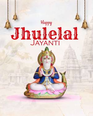 Happy Jhulelal Jayanti Image For Snapchat