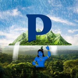 Krishna With Letter P Image For X