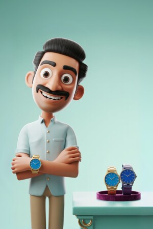 Stylish Man With Watches Advertisement For LinkedIn