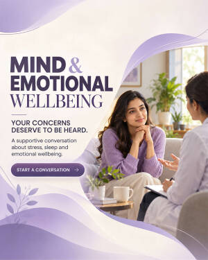 A woman talking to a mental health professional in a cozy office setting for emotional wellbeing support.