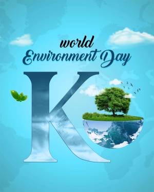 World Environment Day - Letter K Banner For Instagram