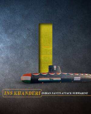 Image of INS Khanderi, an Indian Navy attack submarine