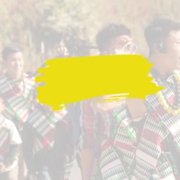 Young Naga people in traditional cultural attire at a festival