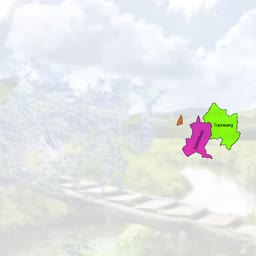 A map illustration highlighting Zunheboto and Tuensang districts of Nagaland over a blurred scenic landscape background.