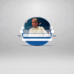 A graphic featuring a portrait of the legendary singer Jagjit Singh within a stylized blue and white sphere design.