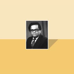 A black and white portrait of Dr. Verghese Kurien, the Father of the White Revolution in India.