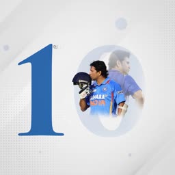 Sachin Tendulkar wearing the number 10 cricket jersey