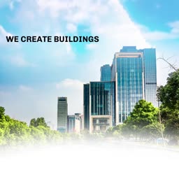 We Create Buildings Corporate Banner Poster For Telegram