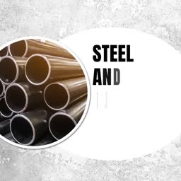 Industrial Steel Pipes Business Poster For Google Business Profile