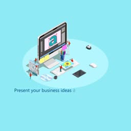 Creative Design Workspace Isometric Illustration Branding Post For WhatsApp