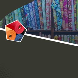 Vibrant Fabric Roll Display Post For LinkedIn