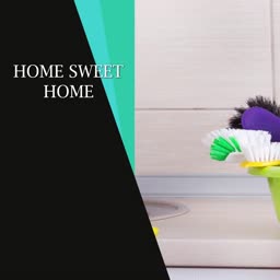 Home Sweet Home Cleaning Concept Promotional Banner For Threads