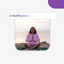 A Healthy Outside Starts From Within Business Poster For WhatsApp