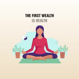 The First Wealth Is Health Banner For WhatsApp