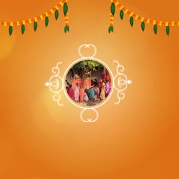 People worshiping at Vat Purnima festival with traditional marigold decorations