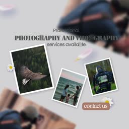 Professional Photography And Videography Services Promotional Banner For Facebook