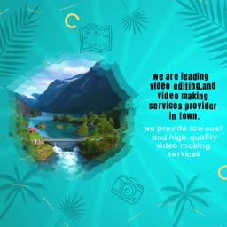 Professional Video Editing Services Advertisement Business Poster For LinkedIn