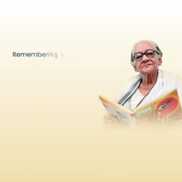 Portrait of an elderly intellectual person reading a book on a light background