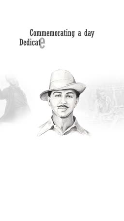 Tribute To Bhagat Singh Creative Design For Pinterest