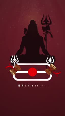 Lord Shiva Silhouette Meditation Art Artwork For Instagram