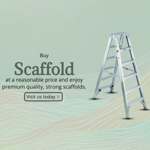 Premium Quality Aluminum Scaffold Ladder Advertisement For Telegram