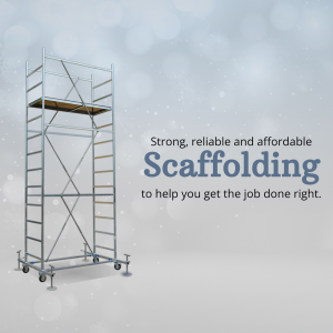 Strong, Reliable, And Affordable Scaffolding Business Poster For Facebook