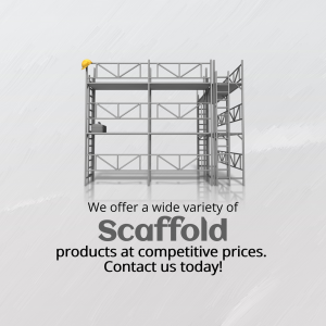 Scaffolding Equipment Solutions Flyer For Telegram