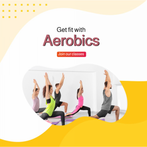 A group of people practicing aerobics in a studio
