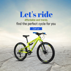 Affordable And Trendy Bicycle Advertisement Business Poster For Google Business Profile