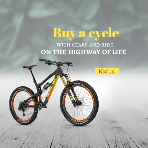 Santa Cruz Mountain Bike Promotional Ad Promotional Banner For Instagram