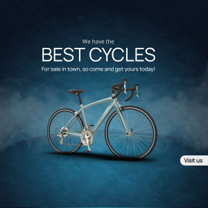 Best Cycles Sale Promotional Ad Marketing Image For LinkedIn
